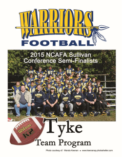 2015 Tyke Tackle Season Highlights