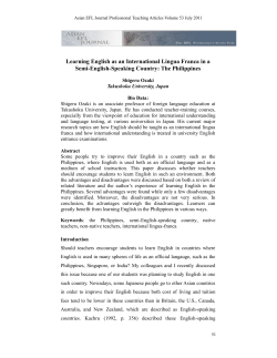 Learning English as an International Lingua Franca in a Semi