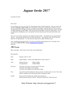 Jaguar Track Invite letter 2017