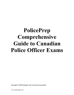 PolicePrep Comprehensive Guide to Canadian Police Officer Exams