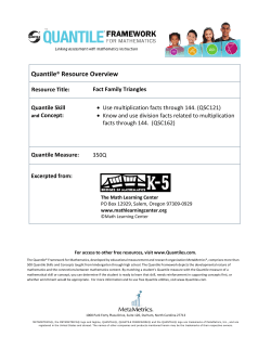 Fact Family Triangles