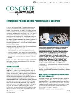 Ettringite Formation and the Performance of Concrete