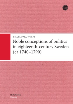 Noble conceptions of politics in eighteenth
