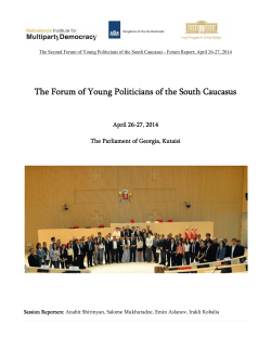The Forum of Young Politicians of the South Caucasus