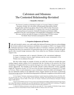 Calvinism and Missions: The Contested