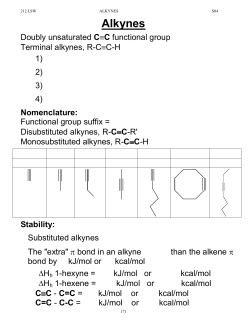 Notes 04 Alkynes