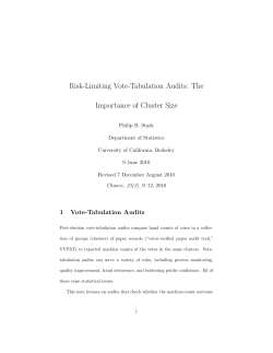 Risk-Limiting Vote-Tabulation Audits: The Importance of Cluster Size