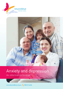Anxiety and depression: An information booklet - Home