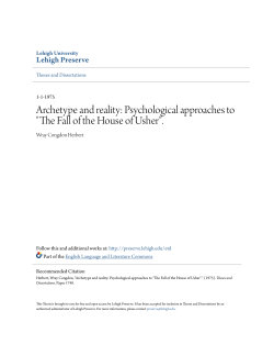 Psychological approaches to "The Fall of the House of Usher".