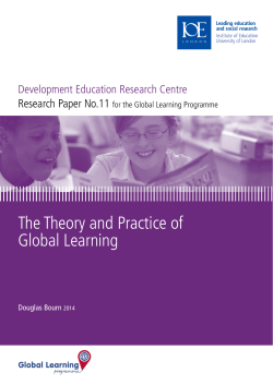 The Theory and Practice of Global Learning