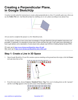 Creating a Perpendicular Plane, in Google SketchUp