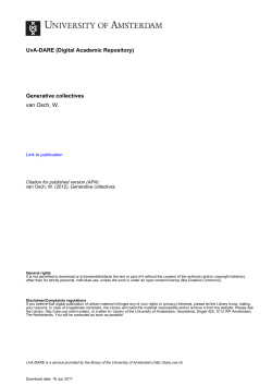 Generative collectives van Osch, W. - UvA-DARE