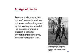 An Age of Limits - Anderson School District One