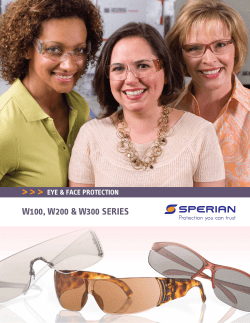 Data Sheet Eyewear Sperian W-Series Full Line Brochure_Eng