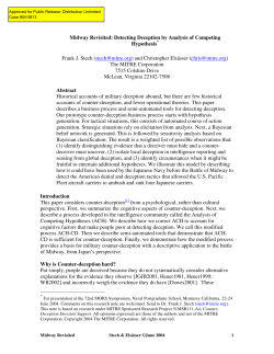 Midway Revisited: Detecting Deception by