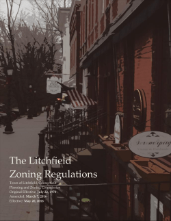 The Litchfield Zoning Regulations