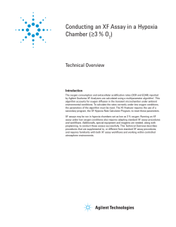 Conducting an XF Assay in a Hypoxia Chamber (&ge;3 % O )
