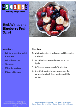 Red, White, and Blueberry Fruit Salad