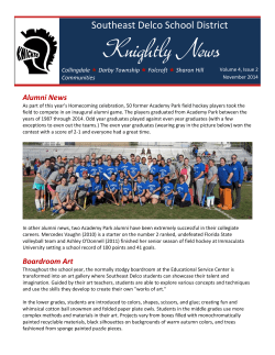November 2014 - Southeast Delco School District