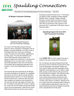 Fall 2015 - Spaulding Support Services