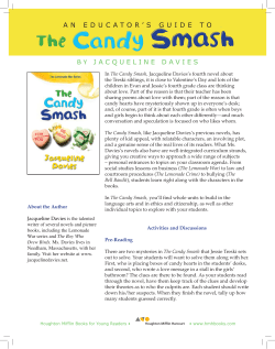 AN EDUCATOR`S GUIDE TO B Y JACQUELINE DAVIES