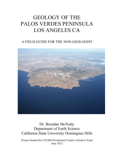 Palos Verdes Peninsula - California State University, Dominguez Hills