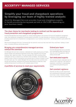 Simplify your fraud and chargeback operations by