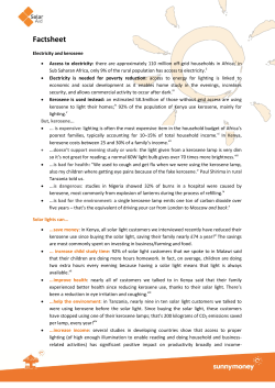 Factsheet - SolarAid