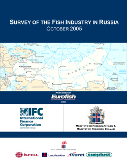 SURVEY OF THE FISH INDUSTRY IN RUSSIA