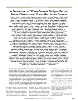 A Comparison of Whole-Genome Shotgun-Derived