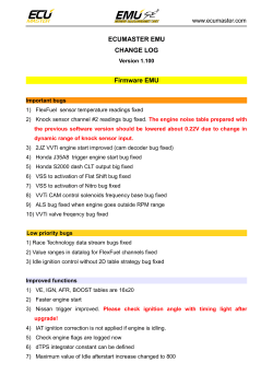 Firmware EMU - ecumaster cz