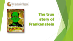The true story of frankenstein