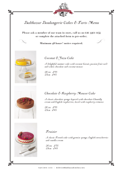 Celebration Cakes - Balthazar London