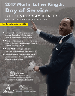2017 Martin Luther King Jr. Day of Service