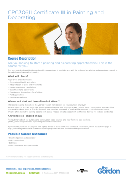 CPC30611 Certificate III in Painting and Decorating | TAFE
