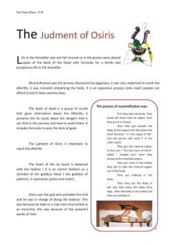 The Judment of Osiris