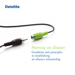 Starting an alliance