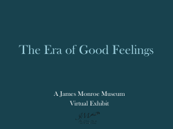 The Era of Good Feelings