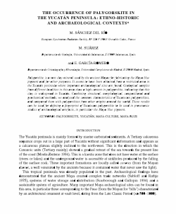 the occurrence of palygorskite in the yucatan peninsula: ethno