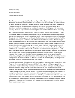 News from Colonial Heights