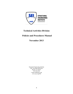 the TAD Policies and Procedures Manual