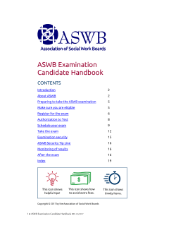 ASWB Examination Candidate Handbook