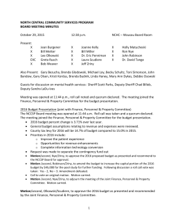 north central community services program