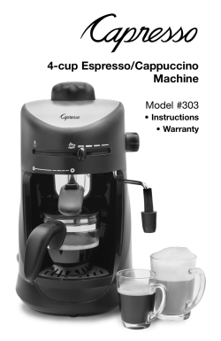 4-cup Espresso/Cappuccino Machine
