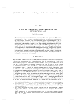 articles power and justice: third world resistance in