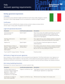 Italy - Bank of America Merrill Lynch