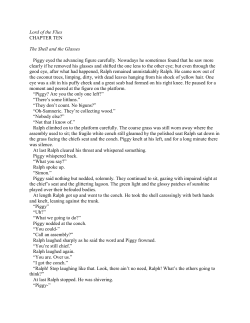 Lord of the Flies CHAPTER TEN