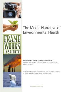Media Narratives of Environmental Health