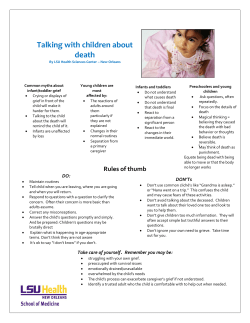 Talking with children about death