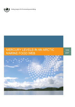Mercury levels in an Arctic marine food web